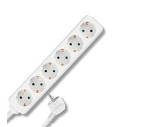 REV Ritter 0512392555 Multiprise 6 Prises avec sécurité Enfants Blanc 5 m