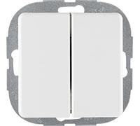 REV Ritter AquaKombi 0501622551 Interrupteur Double à Poser en Applique Blanc