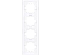 REV Ritter REV Futura 0230840104 Cadre 4 Prises pour Installation en saillie Blanc