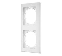 REV Série d'interrupteurs Nova - Cadre double pour prises, interrupteurs et autres inserts, blanc