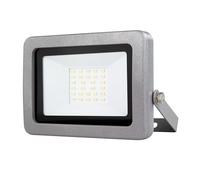 REV Spot LED pour l'extérieur FLARE - IP65, luminaire LED 20 W, 1700 lumens, 6500 K - Éclairage extérieur - idéal pour les entrées de cour, les garages et les entrées de maison, argent