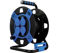 REV Tambour vide 4x plastique IP44 noir/bleu