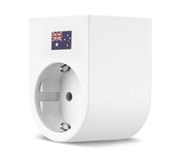 REV Traveler Adaptateur de Voyage pour Utilisation de Prises allemandes en Australie et en Chine Blanc