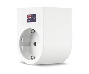 REV Traveler Adaptateur de Voyage pour Utilisation de Prises allemandes en Australie et en Chine Blanc