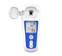 REVASRI Réfractomètre Brix numérique rechargeable pour teneur en sucre liquide avec écran LCD, plage de 0 à 55 %, précision ± 0,2 % avec compensation automatique de la température