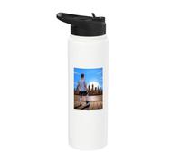 RÊVE DE JOUER AU FOOTBALL PROFESSIONNEL À NEW YORK Stainless Steel Insulated Water Bottle