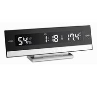 Réveil à quartz TFA Dostmann 60.2011 noir, argent