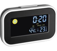 Réveil à quartz TFA Dostmann 60.2015 noir, argent
