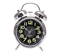 Réveil à remonter - Montre de Chevet mécanique rétro, minuterie Classique silencieuse | Aiguilles compactes Lumineuses avec Design Silencieux sans tic-, Horloge de Bureau Vintage pour dormeurs