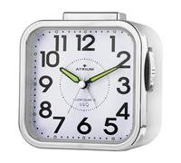 Réveil analogique à quartz Atrium A530-0 - Sans tic-tac - Alarme puissante - Grands chiffres - Couleur : blanc