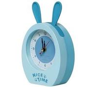 Réveil Analogique pour Enfant Design Oreilles de Lapin Modèle Nice Time Bleu Bleu
