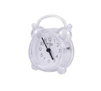 Réveil Analogique Quartz Silencieux Double Cloche Veilleuse - Blanc