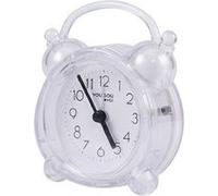 Réveil Analogique Quartz Silencieux Double Cloche Veilleuse - Blanc Blanc
