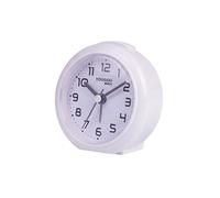 Réveil analogique rond silencieux design minimaliste Blanc