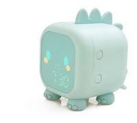 Réveil Animé pour Enfant Mon Petit Dino Veilleuse Double Alarme Avizar Bleu Bleu