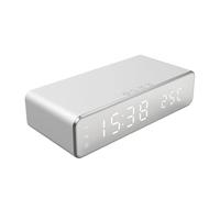 Réveil avec chargeur affichage de la température support de téléphone portable avec LED