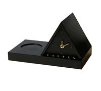 Réveil avec lumière - Organiseur de table ergonomique - Porte-livres triangulaire avec rangement de tasses - Pour homme et femme - Enseignant - Étudiant écrivain - Lieu de travail