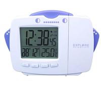 Réveil avec projection de l'heure, écran LCD de 2,6 pouces, contrôle radio