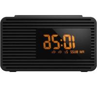 Réveil avec radio FM - Radio-réveil - Réveil en douceur - Double alarme - Haut-parleur de 5 cm - Noir