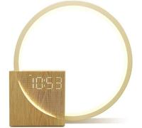 Réveil avec simulation du lever du soleil et lampe de chevet, lumière progressive, gradation numérique, 10 sons de bruit blanc apaisants, mode sommeil, double alarme, destiné aux adultes qui ont un so