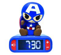 Réveil avec veilleuse captain america en 3d
