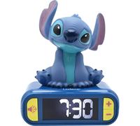 Lexibook, Stitch Réveil Veilleuse, RL800D | Sons et mélodies, écran LCD rétroéclairé, lumineux, snooze, Bleu