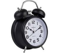 Réveil Double Cloche Analogique 12cm Noir