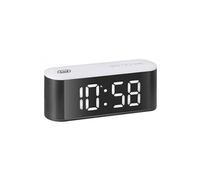 Trevi EC 883 BL Horloge thermomètre numérique avec Grand écran à LED Blanches, Commandes tactiles, Sonnerie électronique, Fonction Snooze et Fonction variateur