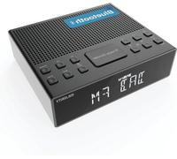 Réveil Bluetooth DAB+ avec double alarme et fonction snooze, grand écran à luminosité réglable et son haute résolution - Port USB et prise casque FM