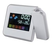 Réveil Calendrier du projecteur météorologiques numériques LED Blanc Multicolore G
