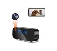 Réveil Caméra Espion Full HD 1080p Détection de Mouvement Infrarouge Wifi + SD 64Go