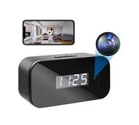 Réveil Caméra Espion WiFi 1080p Surveillance Nocturne et Détection de Mouvement + SD 256Go YONIS G