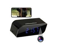 Réveil Caméra Espion Wifi IP Android iOs Vision Nocturne Détection de Mouvement + SD 4Go