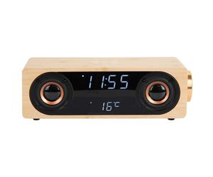 Réveil Classic Karlsson chargeur à induction enceinte Bluetooth température