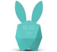 Réveil connecté lapin Cutie Clock Turquoise