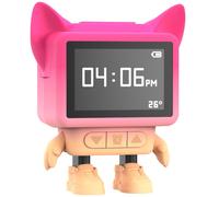 Mob - Réveil et Enceinte Bluetooth Enfant Dancing Clock, Danse en Musique, Écran LCD Émotionnel & Diffuseur Bruits Blancs Apaisants