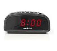 Nedis Réveil numérique P antenne LED de 0,6 Pouces Fu, Noir
