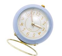 Réveil De Chevet, Sans Tic-tac Alimenté Par Batterie, horloge a poser, reveil vintage, reveil analogique, Petite Horloge De Chevet, Réveil Silencieux, Horloge Analogique Pour Bureau De Chambre(Violet)
