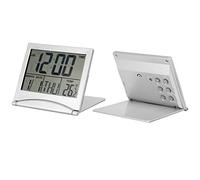 Réveil de Voyage Numérique Portable Pliant LED Avec Calendrier, Température, Minuterie, Horloge LCD et Mode Snooze
