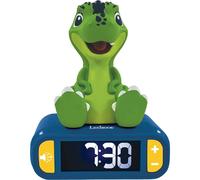 Réveil digital avec veilleuse lumineuse dinosaure en 3d et effets sonores Lexibook Vert TU
