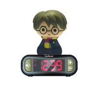 Lexibook, Harry Potter, Réveil Veilleuse Harry Potter, Personnage Lumineux, Choix de 6 alarmes, 6 Effets sonores, Écran rétro-éclairé, Horloge, Snooze, Noir, RL800HP
