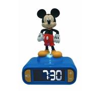 Réveil digital avec veilleuse lumineuse Mickey en 3D et effets sonores