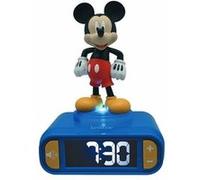 Réveil digital avec veilleuse lumineuse Mickey en 3D et effets sonores Bleu G