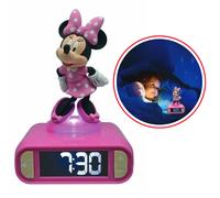 Réveil digital Minnie 3D avec Veilleuse Lumineuse et Effets Sonores - LEXIBOOK