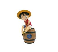 One Piece - Réveil One Piece Officiel - Modèle Luffy Tonneau avec Figurine - Écran Digital Rétro-Éclairé - Alarme et Affichage de l’Heure Fan Manga - 811644