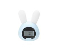 Réveil Electronique Mignon Pour Enfant/Veilleuse Recharge Par USB En Forme Lapin (Bleu)