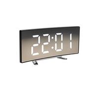 Réveil Electronique Moderne Horloge Miroir Avec Grand Ecran (Affichage Numbre En Blanc)