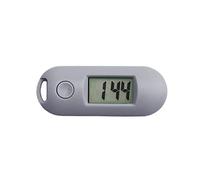 Réveil électronique numérique à piles Mini examen lumineux pour étudiant - Horloge de poche silencieuse - Portable - Petit appareil - Alarme pour adolescent (gris, taille unique)