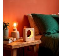 Réveil en bois avec affichage LED veilleuse tactile et affichage température