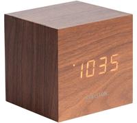 Réveil en bois carré Cube